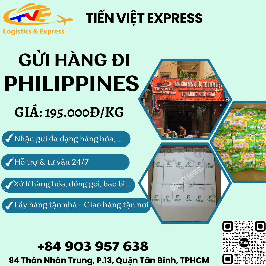 Gửi hàng đi Philippines - Tiến Việt Express
